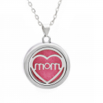 V&auml;rviline Kristall Elupuu Aroomiteraapia Kaelakee Parf&uuml;&uuml;mi Eeterliku &Otilde;li Hajuti Kett Ripats Medaljonid Ehted roosa