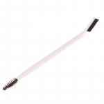 Kahe otsaga kulmuhari ripsmekamm Kulmude ripsmete kujundaja kulmuhari kulmude hooldamiseks Korduvkasutatav meigit&ouml;&ouml;riist valge