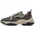 Li Ning Churui V2 Trend Klassikaline Kulumiskindel Libisemiskindel Madala s&auml;&auml;rega Vabaaja jalan&otilde;ud Meeste toss Must Hall Roheline AGCU375-3 43