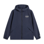 Li Ning Spordielustiili Seeria High Street Ameerika Vintage Kampsun Pikkade Varrukatega Tuulejakk Vabaaja Mantel Unisex &Uuml;ler&otilde;ivad Tumesinine AFDV445-6 S