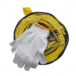 Auto pukseerimisk&ouml;is 5 meetrit 8T kandev&otilde;imega pol&uuml;ester materjal raskeveokite pukseerimisrihm konksudega jaoks