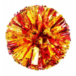 1 tk plastikust kahe auguga k&auml;epidemega Cheerleader Pom Poms Metallic Streamer Club Sport