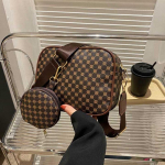 Vintage mustriga Crossbody kotid naistele &otilde;lakott Trend v&auml;ike rahakott ja k&auml;ekott Luksusliku disainiga naiste kandikott 19.5x7.5x15.5cm khaki