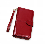 Luksuslik PU-nahast naiste rahakott Moodne pika rahaga m&uuml;ndihoidja Mitmekihiline naiste rahakott vabaaja naiste k&auml;ekott Clutch Bolsa 10*3*19cm