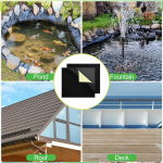 Pond Liner Repair Patches, 8 Inx8 in Lightweight Strong Sticky, Seam Tapes Waterproof