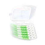 12tk/karp Silikoonist hambavaheharjad Hambaorkid Harjad hammaste vahel Silikoonist hambaorkid koos keermega suupuhastusvahendid roheline