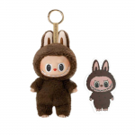 Labubu The Monsters vin&uuml;&uuml;list n&auml;onukk, s&uuml;dant liigutav Macaron Doll rulookarp Pimekoti figuuriarvamiskott Hiina kvaliteetne koopia pruun