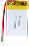 3,7V 500mAh liitiumaku mudel 403048 kaitseahelaga &ndash; Laetav &ndash; &Uuml;hildub Bluetooth-k&otilde;rvaklappide ja TWS-k&otilde;rvaklappidega h&otilde;be