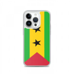 Coque iPhone &ndash; Drapeau Sao Tom&eacute;-et-Principe &ndash; Supp &ndash; Plastikust l&auml;bipaistev &ndash; &Uuml;hilduv iPhone 14 Pro