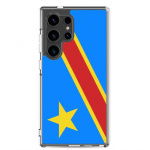 Coque T&eacute;l&eacute;phone &ndash; Samsung &ndash; Galaxy S24 &ndash; Drapeau R&eacute;publique D&eacute;mocratique du Congo &ndash; Souple &ndash; mitmev&auml;rviline