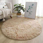 &Uuml;lipehme Pl&uuml;&uuml;sist &Uuml;mmargune Vaip Matt Kohev Valge Vaip Elutuppa Kodu Dekoratsioon Magamistuppa Laste Tuppa Kaunistus Salongi Paks Kuhjaga Vaip 160x160cm khaki