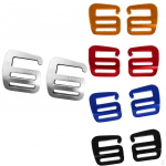 10 Pcs Alloy g shaped hook Outdoor Webbing Buckle For Backpack Strap 25mm 5color