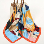 Siidr&auml;tiku satiinist ruudukujuline sall naistele, lilleline kaelar&auml;tt, naissoost uued peapaelad, juuksepaelad, tr&uuml;kitud, Foulard Hijab Wraps Bandana 90x90cm