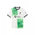 Nike Liverpool 23/24 Hooaeg V&otilde;&otilde;rsil F&auml;nniversioon Tikitud Mosaiikpleed L&uuml;hikeste Varrukatega Jalgpallis&auml;rk Meeste Topid Valge DX2690-101 S