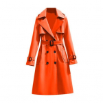 Naiste kaherealine pikk v&ouml;&ouml;ga kraavimantel s&auml;lkrev&auml;&auml;ridega s&uuml;gis-talvine tuulekindel klassikaline pealisr&otilde;ivas L