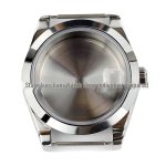 Safiirklaasist roostevabast terasest kellakarp (36/39mm) NH35/36 mehhanismi jaoks 36mm oblique bezel magnifier open back gray