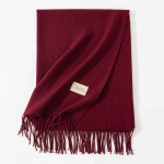 Talvised kashmiirist sallid Naistele soojad &scaron;aalid r&auml;tikud &uuml;hev&auml;rvilised kaelar&auml;tikud Meeste sall moodne hijab stoolid pashmina tuttidega 200x70cm black