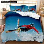 Suusatamise tekikott Lumem&auml;gi Tekikate &Auml;&auml;rmusspordim&auml;ng Pol&uuml;ester Tekikate Lumelaud Kahekohaline Queen King Suurus AU Single(140x210cm) blue