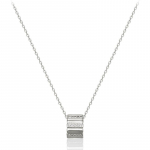 ELLE Ehted Ella &Uuml;ks Tunnelid Kuubik Kaelakee ELBRNN206 white gold