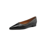 Moodsad Uued Suvised Split Nahast Naiste Kingad Lamedad Kingad Naistele Moodsad Neetidega Teravaotsalised Madala Kontsaga Kingad Naistele Zapatos De Mujer 34 must