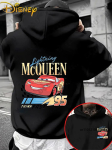 Lightning McQueen auto 95 prindiga meeste puuvillased kapuutsid S&uuml;gis Talv Pikkade varrukatega dressipluus Vabaaja pullover &Uuml;lem&otilde;&otilde;dulised Unisex topid L gray