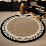 &Uuml;mmargune elutoa vaip Diivani kohvilaua matt Tuba P&ouml;&ouml;rleva tooli matt Magamistuba Voodi k&otilde;rval p&otilde;randamatt 80 * 80Cm brown