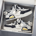 Disainerjalatsid meestele Moodsad meeste tossud T&auml;navapersonaliteet K&auml;igukasti muster Rula kingad Vabaaja vulkaniseeritud De Hombre 39