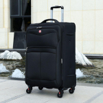 Vastupidav Oxfordi riidest suur pagas nahkdetailide ja kombineeritud lukuga 20-inch (Carry-On Size)