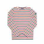 Saint James Unisex Pikak&auml;eline T-s&auml;rk Moodne Triip Ecru Marin Tulipe 8115 8115 ECRU MARIN TULIPE (XS)