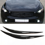 Esitulede kulmude trimm Infiniti FX37 FX35 FX50 2009-2013 s&uuml;sinikkiust auto esilaterna silmalaud eesmine esitule laterna kate Carbon Fiber