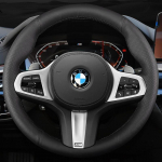 Kohandatud rooliratta punutise kate, ehtne nahk, 100% sobib BMW M Sport G20 G30 G31 G32 G21 X3 G01 G02 X4 G05 X5 G14 G15 G16 jaoks Red Thread