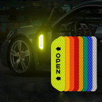 Peegeldav autotarvikud Uksekleebis Turvateip Auto sees s&otilde;idukile Alfa Romeo Stelvio Skoda Fabia 2 Jeep Patriot 4PCS Silver