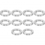 PATIKIL M12 Aluminum Spacers, 10 Pcs Metal Spacer Aluminum 12.5mm ID x 20mm OD x 4mm L Aluminum Spacer Screw Standoff Round for 1/2inch or M12 Screw 12.7mm ID x 20mm OD x 3.2