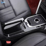 Land Rover Discovery Sport 2015 2016 2017 2018 jaoks S&uuml;sinikkiust Tekstuuriga Auto Keskkonsooli K&auml;igukangi Paneeli Kate Raami Liist