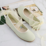 Paelaga Sidumiss&uuml;steemiga Ballettkingad Naistele Elegantne Mary Jane Kingad Daamidele Kollane Kevad S&uuml;gis Madalad Slip-on Mokassiinid 35 heleroheline v&auml;rv