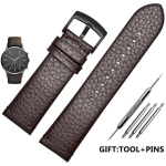 Armani AR2460/2461/2462/0263 jaoks Litchi tekstuuri randmerihm Originaalkvaliteediga ehtsast nahast kellarihm 24mm pruun must meeste rihm 24mm gray