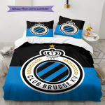 Club Brugge K.V Muster Voodipesu, Tekikomplekt Tekikate Padjap&uuml;&uuml;r Kodu S&uuml;nnip&auml;evakingitus (1 * tekikott + 2 * padjap&uuml;&uuml;ri, ilma s&uuml;damikuta) 135x200cm