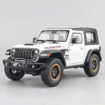 1:18 Jeep Wrangler Rubicon Maastiku-SUV Valatud Metallmudel Auto Kodu Kaunistus & Arvuti Laua Kaunistused Puhkuse Kingitus M&auml;nguasi valge