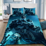 Kuumad World of Warcraftsi tekikate padjap&uuml;&uuml;r M&auml;nguvoodipesukomplekt T&auml;iskasvanud Poiss T&uuml;druk Magamistoa Kaunistus Laste Kingitus &Uuml;he- v&otilde;i Kahekohaline EU Single(135*200cm)3pcs black