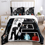 Eminem Hip-Hopi Laulja K&otilde;ik Hooajad Tekikott Tekk Voodipesu Komplektid Pehme Tekikate Ja Padjap&uuml;&uuml;rid &Uuml;he/Kahekohaline/Queen/King AU Single(140*210cm)3pcs