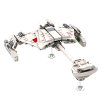 Gobricks MOC Klingonid D7 Lahinguristleja Mudel Ehitusplokk Haridusm&auml;nguasjade Komplekt Kosmoselaeva Telliskivi Laste S&uuml;nnip&auml;evakingitus