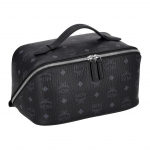 MCM Ottomar Visetos Vintage H&otilde;bedane Riistakate L&otilde;uend ja Nahast &Auml;&auml;risega Tualett-kott Keskmine Naiste tualett-kott must MXZESTT06BK001 Basic Set (Bag+Dust Bag)