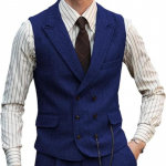 Meeste Vest Pruun Suede Nahk H&auml;rrasmees &Auml;ri V&ouml;&ouml;tkleit Vintage Tavaline Kitsas &Auml;ri Bankett Meeste &Uuml;likonna Vest XS kuninglik sinine v&auml;rv