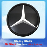 Auto esikaitsme iluv&otilde;re T&auml;heembleem Mercedes Benz W246 B180 B200 B250 jaoks 3D peegelpinnaga stiilis LED-logo embleem