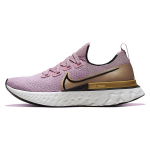 Nike React Infinity Run Flyknit Plum Fog Metallic Gold Naiste CD4372-500 36.5