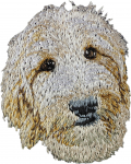 Goldendoodle - dog-shaped patch, embroidered patch, unique decoration for Art-Dog backpack