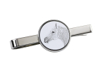 Boulonnais Horse - tie clip with a horse, personalized tie clip, a unique gift for a man from the Art-Dog brand h&otilde;be