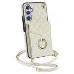 Ristkeha nahast rahakott Kaardipesa R&otilde;ngas Telefonikott Samsung Galaxy S23 S24 Ultra S22 S21 FE S20 A55 A54 A14 Note20 jaoks Kotikate For Galaxy S24Ultra valge