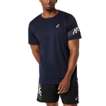 Asics Icon Solid L&uuml;hikeste varrukatega &uuml;mmarguse kaelusega jooksu T-s&auml;rk Meeste Topid 2011D458-100 L