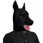 Armas suur must koer naljakas looma peakate maskeraadimask One size fits all adults must